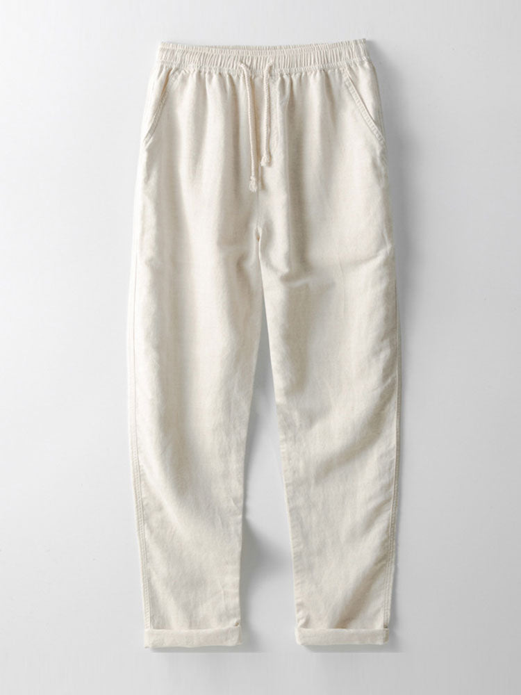 Ensemble homme avec chemise col officier à manches courtes et pantalon droit style décontracté
