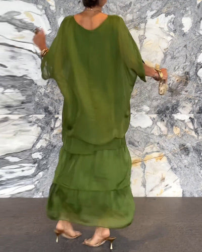 Robe fluide au style artistique et créatif