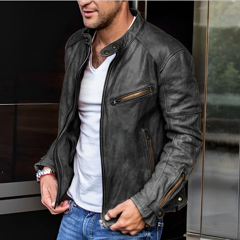 Veste rétro pour homme au design élégant et finition soignée