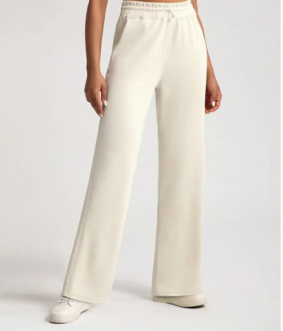 Léa Blanchet® | Pantalon droit fluide taille élastique
