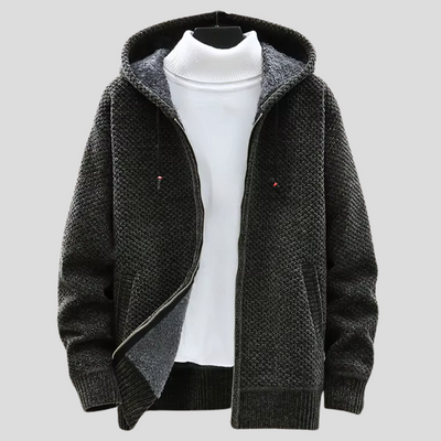Sweat à capuche zippé pour homme au style confortable