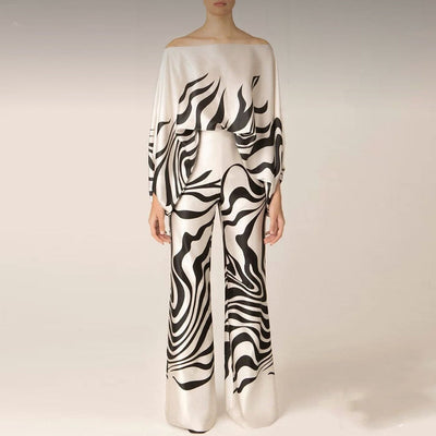 Combinaison femme une manche coupe large au style chic et tendance