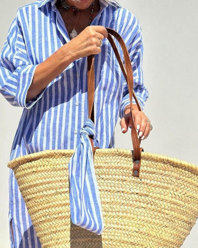OLEN - ROBE CHEMISE À RAYURES CLASSIQUES