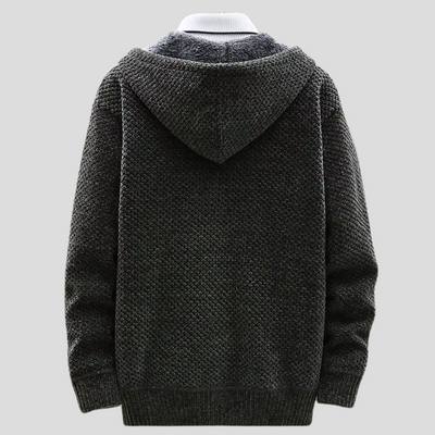 Sweat à capuche zippé pour homme au style confortable
