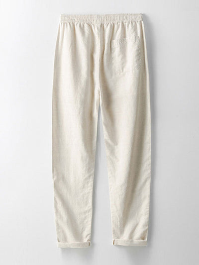 Ensemble homme avec chemise col officier à manches courtes et pantalon droit style décontracté