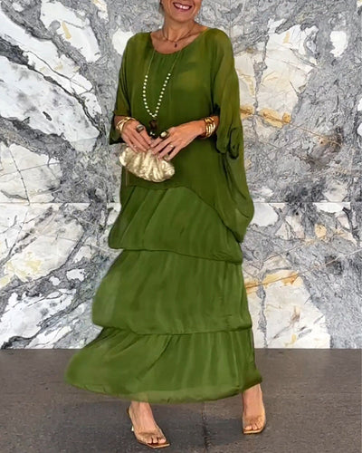 Robe fluide au style artistique et créatif