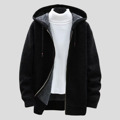 Sweat à capuche zippé pour homme au style confortable