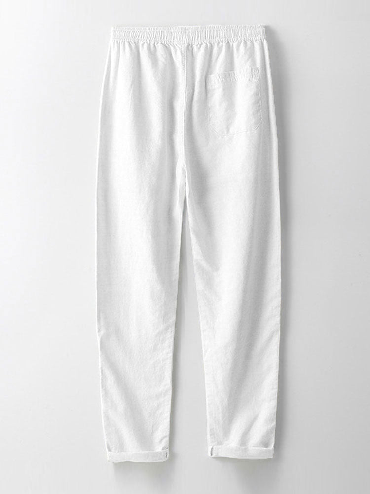 Ensemble homme avec chemise col officier à manches courtes et pantalon droit style décontracté