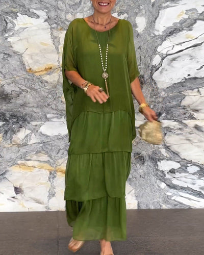 Robe fluide au style artistique et créatif
