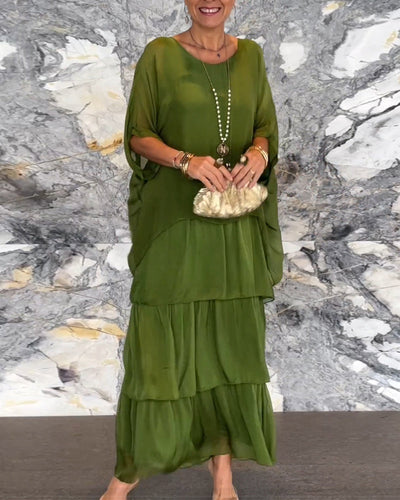 Robe fluide au style artistique et créatif