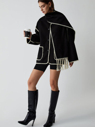 Lauren | Veste avec écharpe assortie