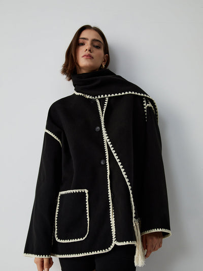 Lauren | Veste avec écharpe assortie