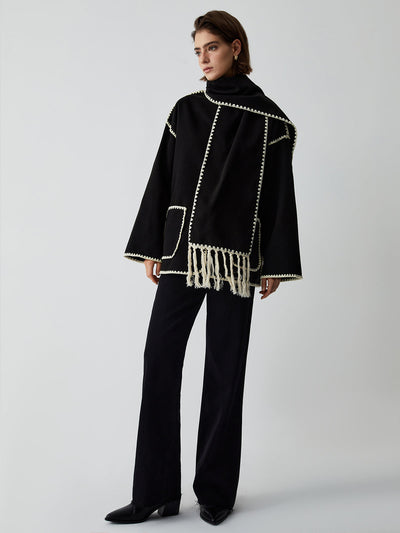 Lauren | Veste avec écharpe assortie
