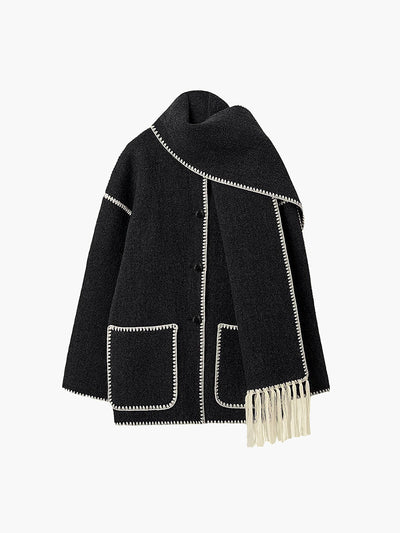 Lauren | Veste avec écharpe assortie