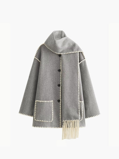 Lauren | Veste avec écharpe assortie