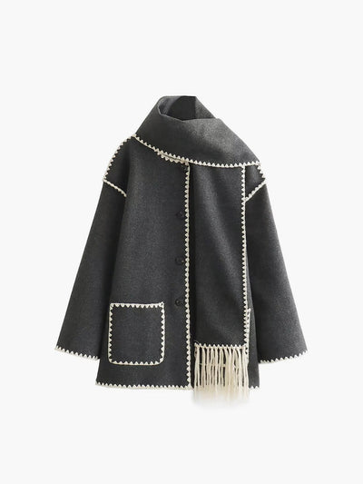 Lauren | Veste avec écharpe assortie