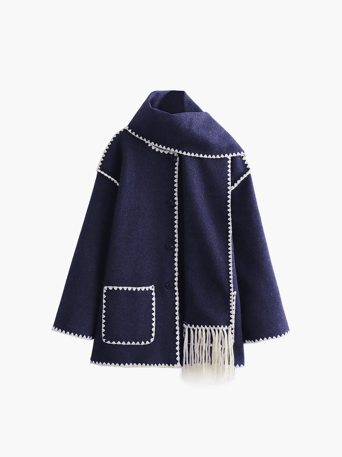 Lauren | Veste avec écharpe assortie