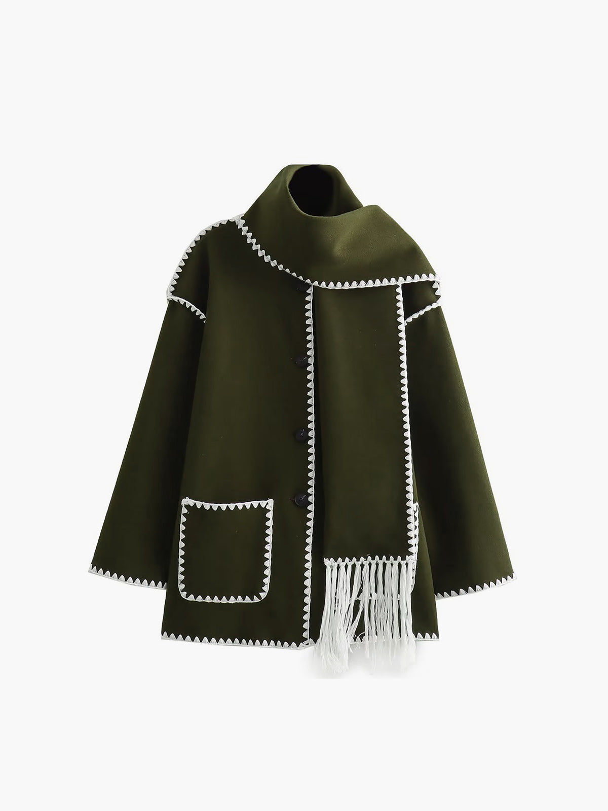 Lauren | Veste avec écharpe assortie