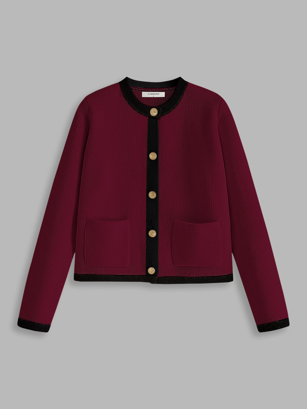Emely | Cardigan en jersey à bordure contrastante