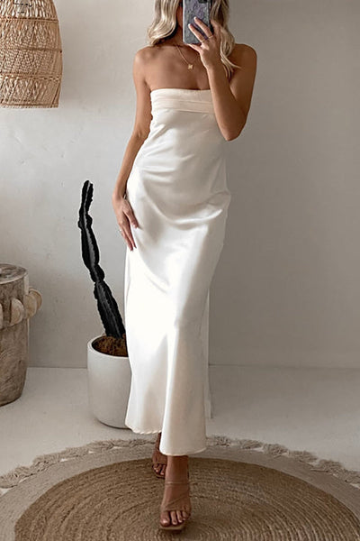Robe longue bustier parfaite pour un style élégant lors de soirées ou événements