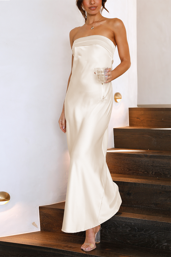 Robe longue bustier parfaite pour un style élégant lors de soirées ou événements