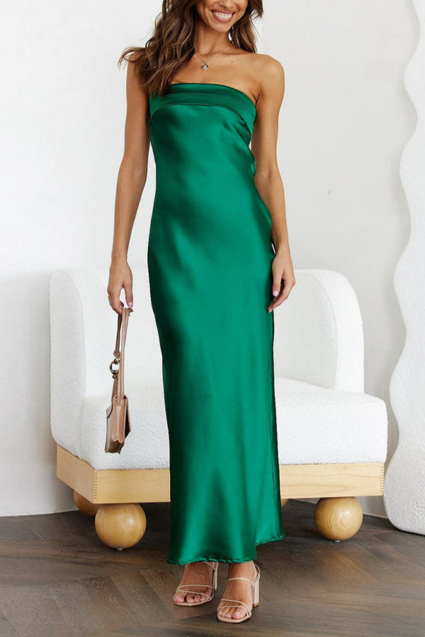 Robe longue bustier parfaite pour un style élégant lors de soirées ou événements