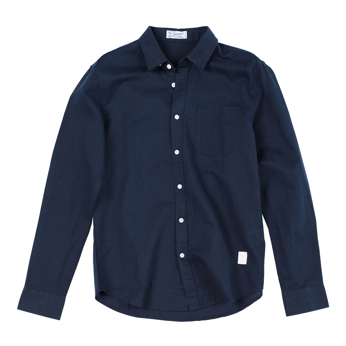 Chemise à manches longues pour homme au style moderne