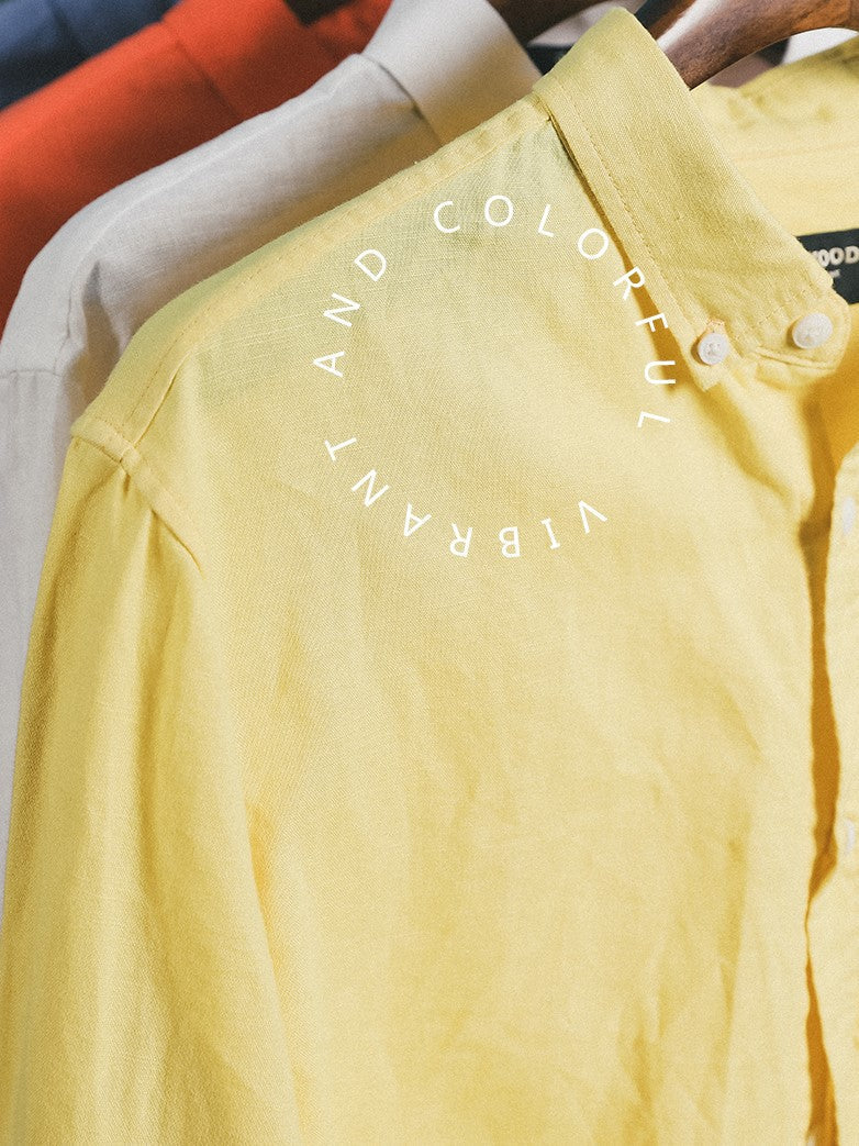 Chemise à manches longues pour homme au style moderne