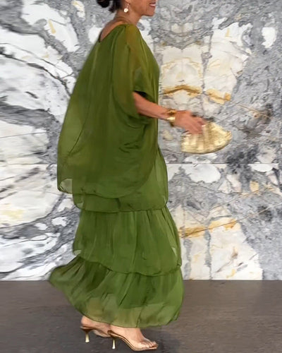 Robe fluide au style artistique et créatif