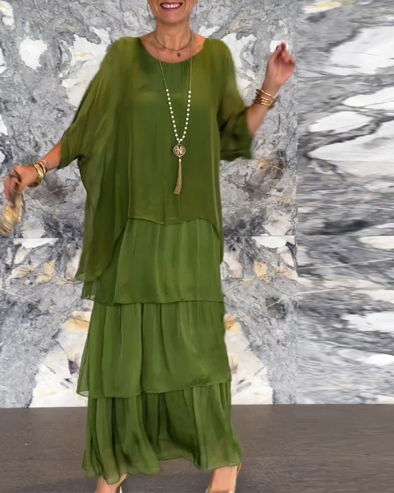 Robe fluide au style artistique et créatif