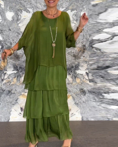 Robe fluide au style artistique et créatif