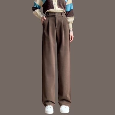 Léa Blanchet® | Pantalon tailleur à pinces taille haute