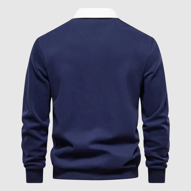 Polo homme à manches longues avec coupe décontractée et style élégant