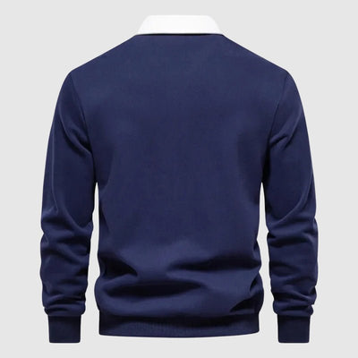 Polo homme à manches longues avec coupe décontractée et style élégant